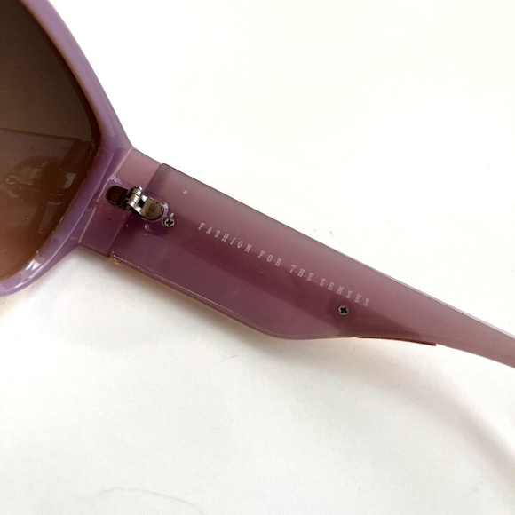 New TRUE RELIGION Cat Eye Sunglasses Acetate Purple Lilac Pink Logo Embossed main image 4